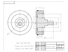 Ролик 125х40 эксцентриковый для башмака кабины OTIS (5т)