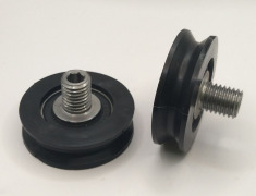 Ролик ДШ D-48 мм. H-14 мм ось с длинной резьбой М12 для лифта LG Sigma